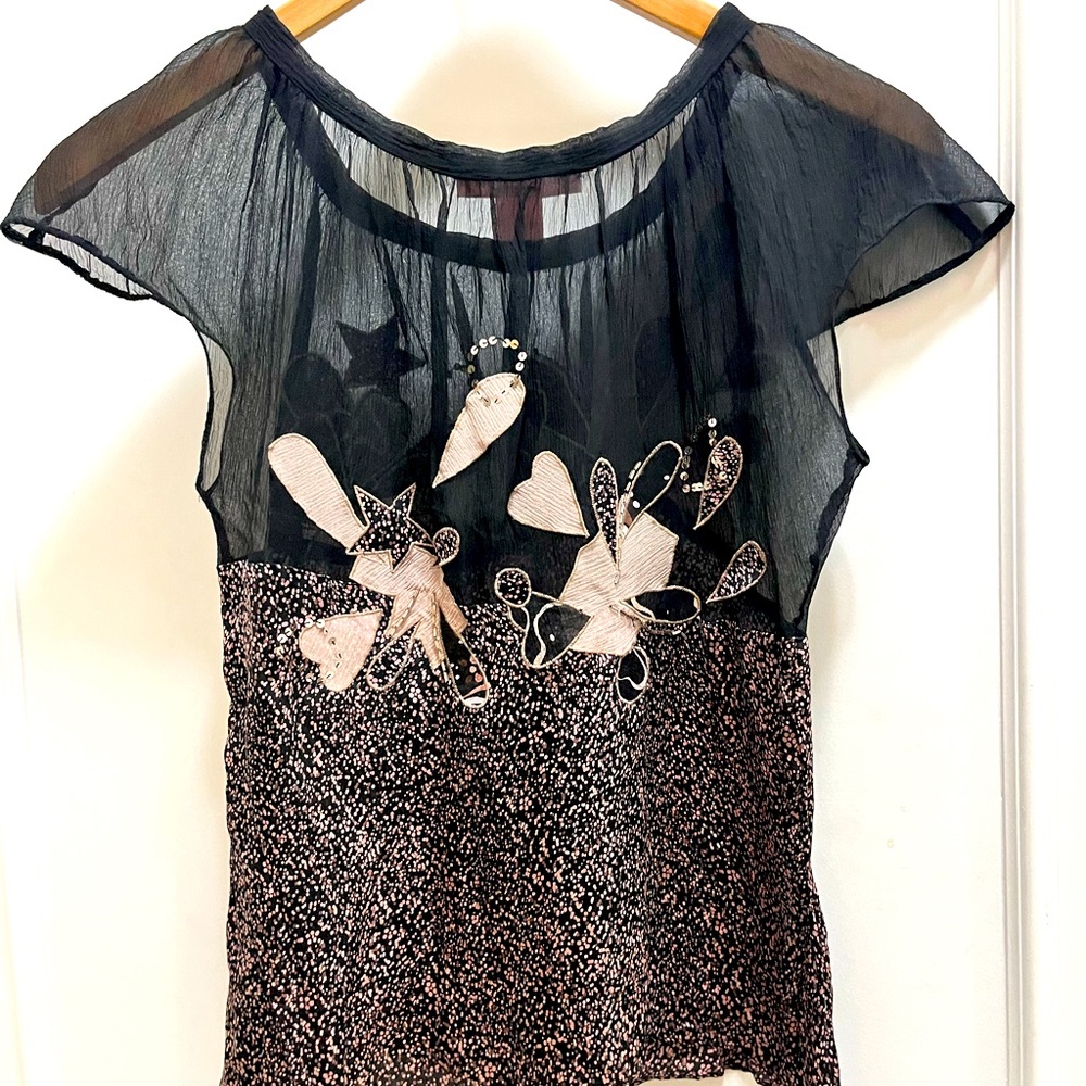Vintage Rebecca Taylor Silk Top, 4